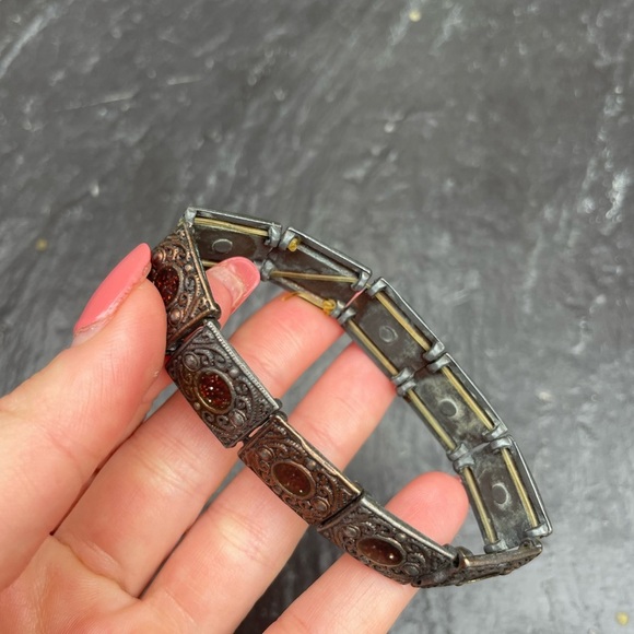 Mixed metal handmade bracelet - Picture 3 of 5